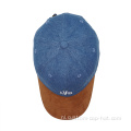 Gewassen denim zes paneel cowboy dad honkbal hoed